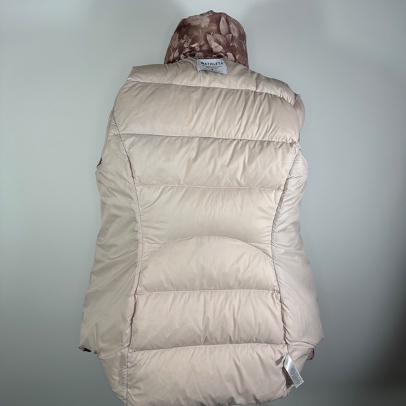 Athleta Downtown Printed Jacket in Antoinette Floral Pink Small Down Coat - Picture 13 of 16